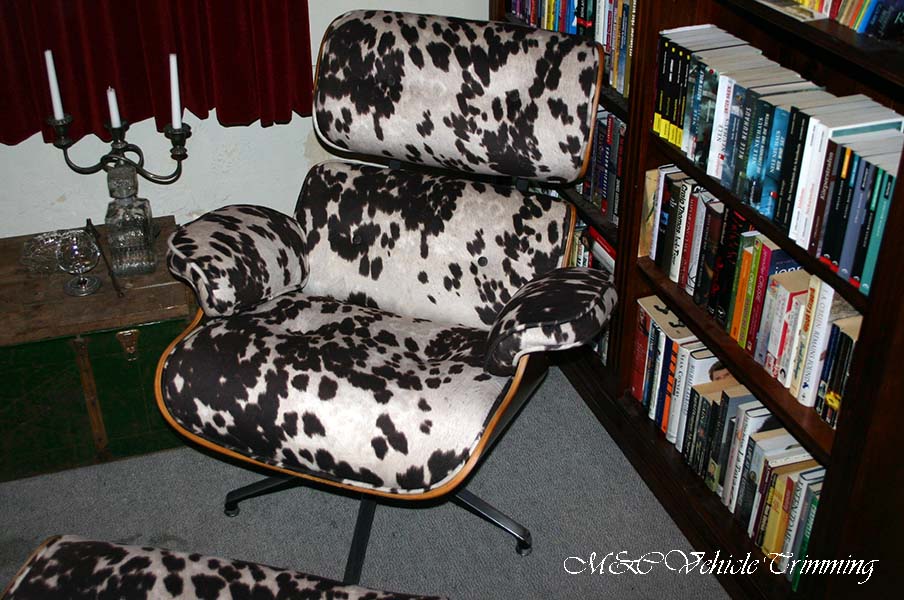 Replica Eames lounge chair and ottoman